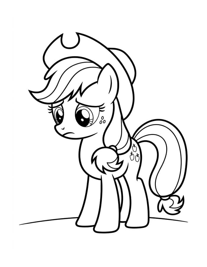 Ücretsiz Yazdırılabilir Applejack resim Boyama Sayfası