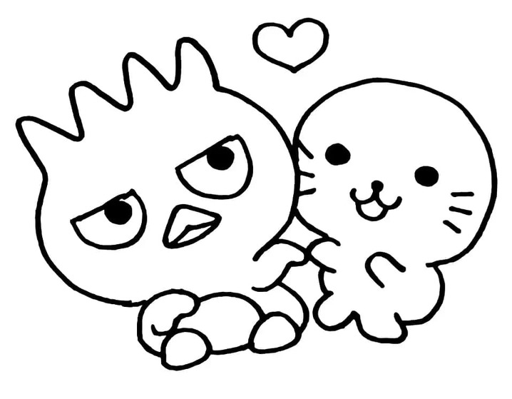 Ücretsiz Yazdırılabilir Badtz-Maru Boyama Sayfası