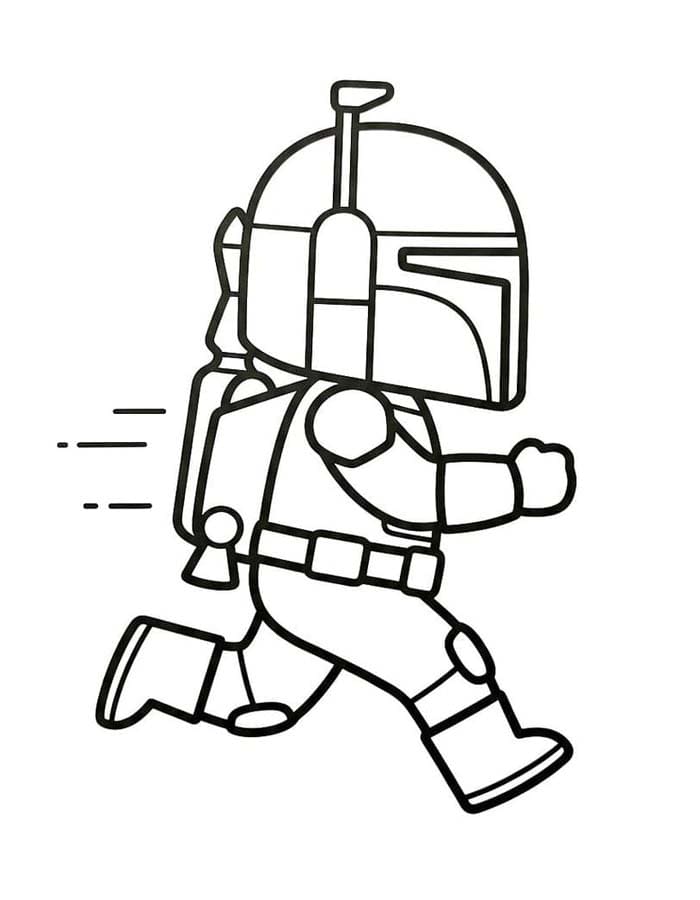 Ücretsiz Yazdırılabilir Boba Fett Boyama Sayfası