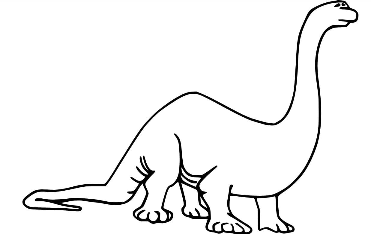 Ücretsiz Yazdırılabilir Brachiosaurus resim Boyama Sayfası