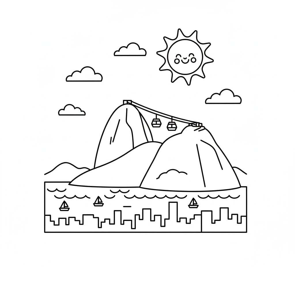 Ücretsiz Yazdırılabilir Brezilya Boyama Sayfası