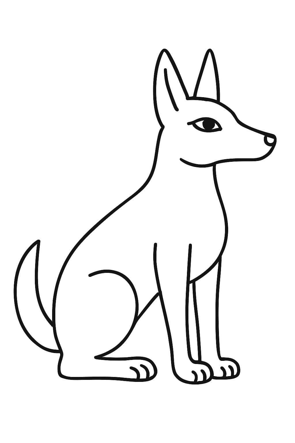 Ücretsiz Yazdırılabilir Çakal Boyama Sayfası