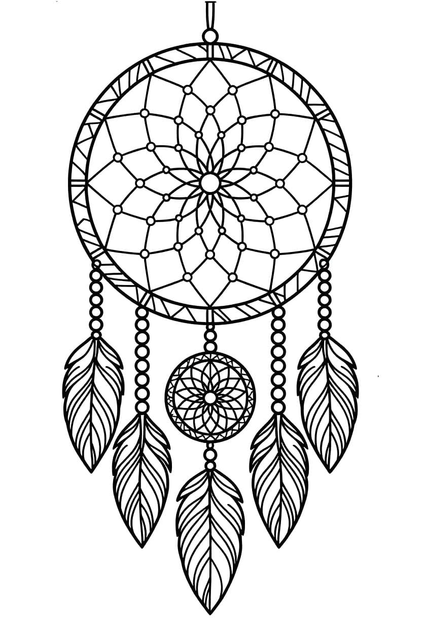 Ücretsiz Yazdırılabilir Düş Kapanı Çizim Boyama Sayfası