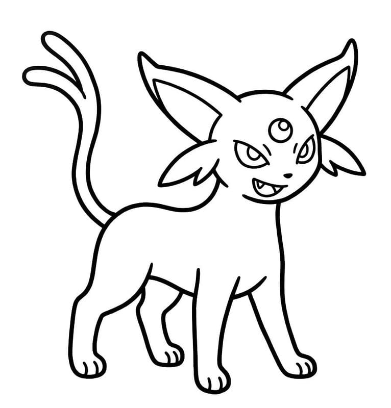 Espeon Boyama Sayfaları