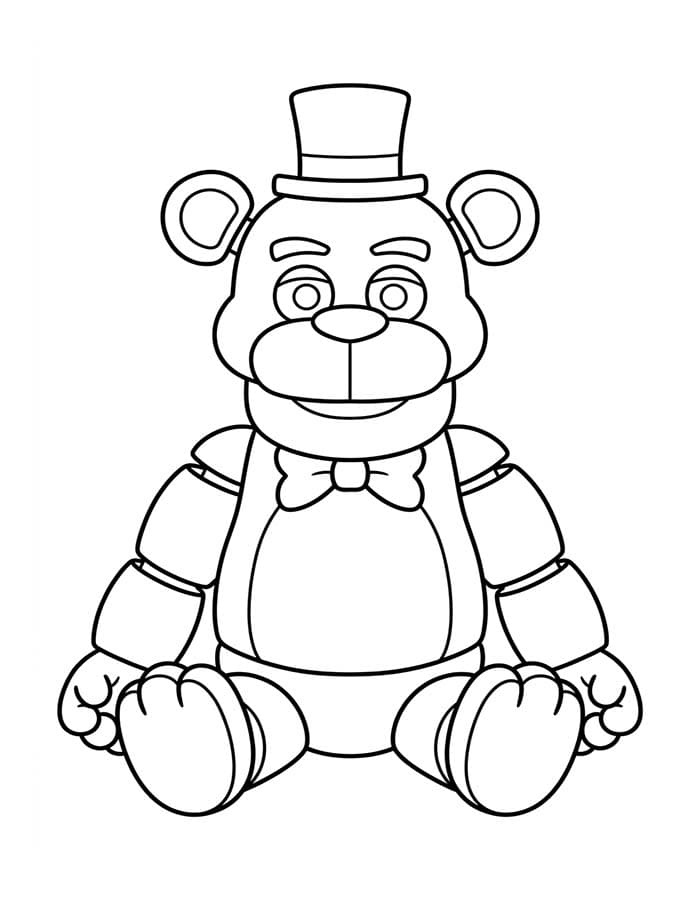 Ücretsiz Yazdırılabilir FNAF Çizim Boyama Sayfası