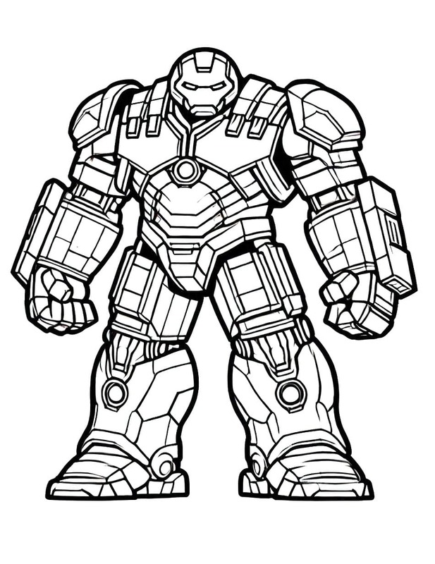 Ücretsiz Yazdırılabilir Hulkbuster Boyama Sayfası