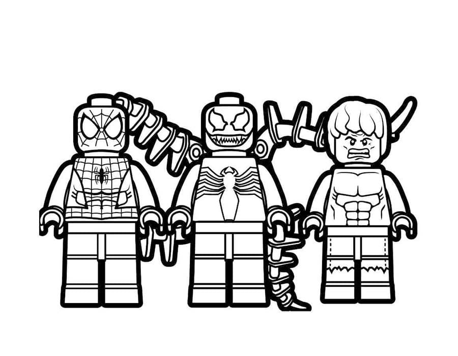 Ücretsiz Yazdırılabilir Lego Avengers Boyama Sayfası