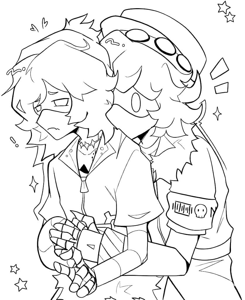 Ücretsiz Yazdırılabilir Murder Drones Boyama Sayfası