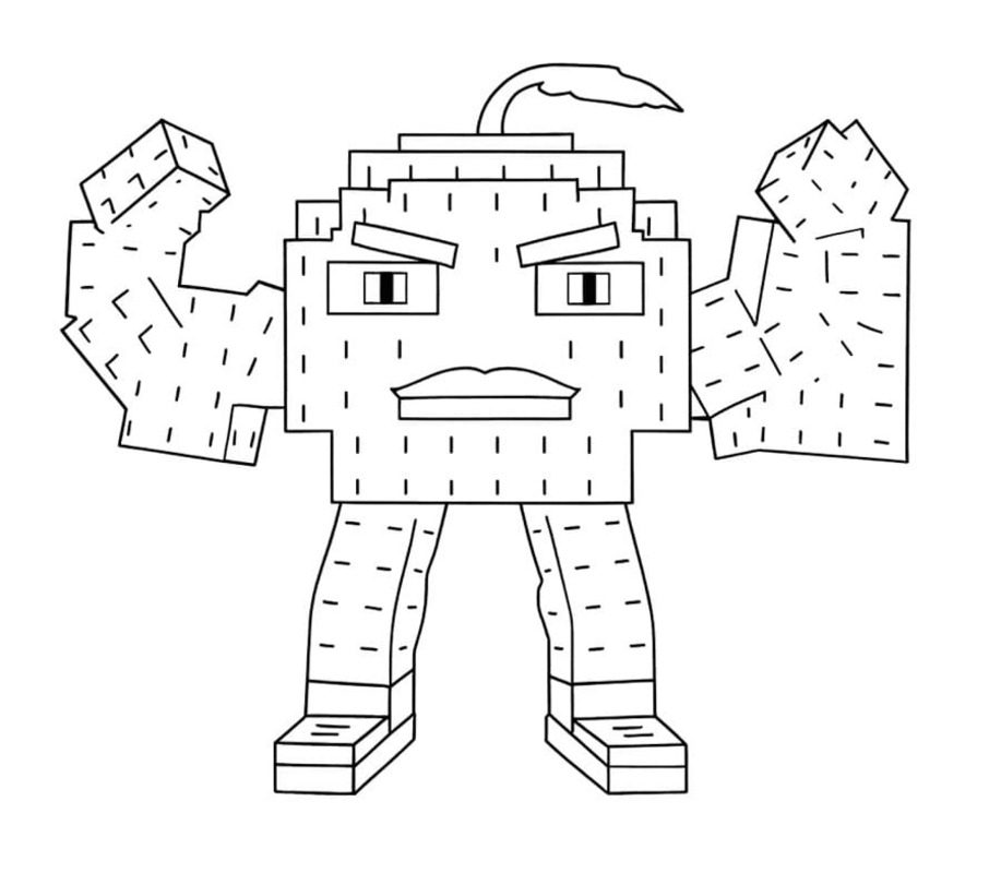 Ücretsiz Yazdırılabilir Steal a Brainrot Boyama Sayfası