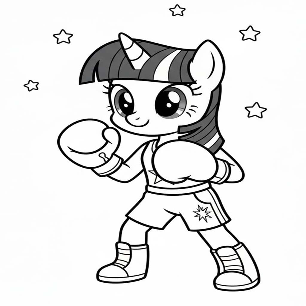 Ücretsiz Yazdırılabilir Twilight Sparkle Boyama Sayfası