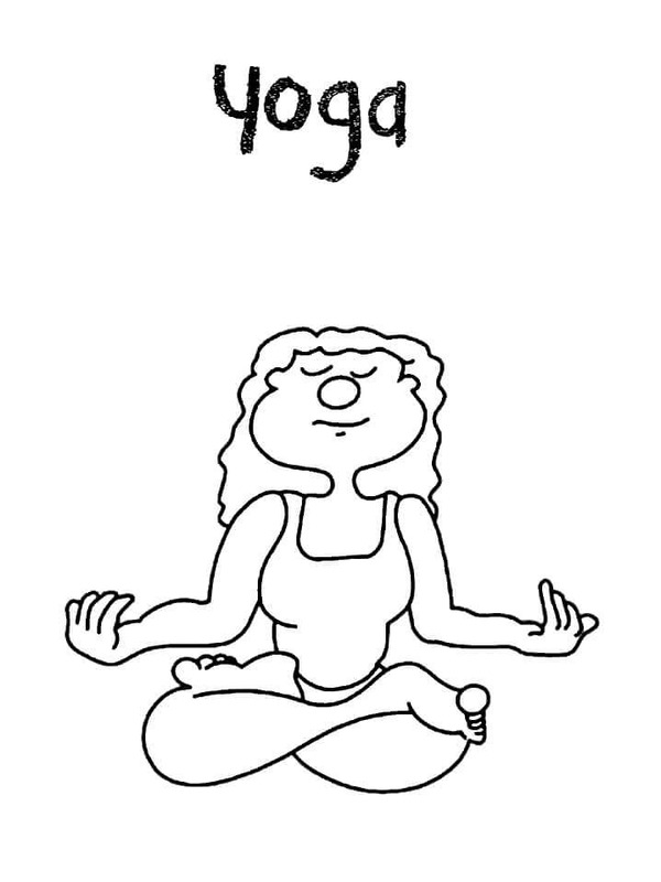 Ücretsiz Yazdırılabilir Yoga Boyama Sayfası