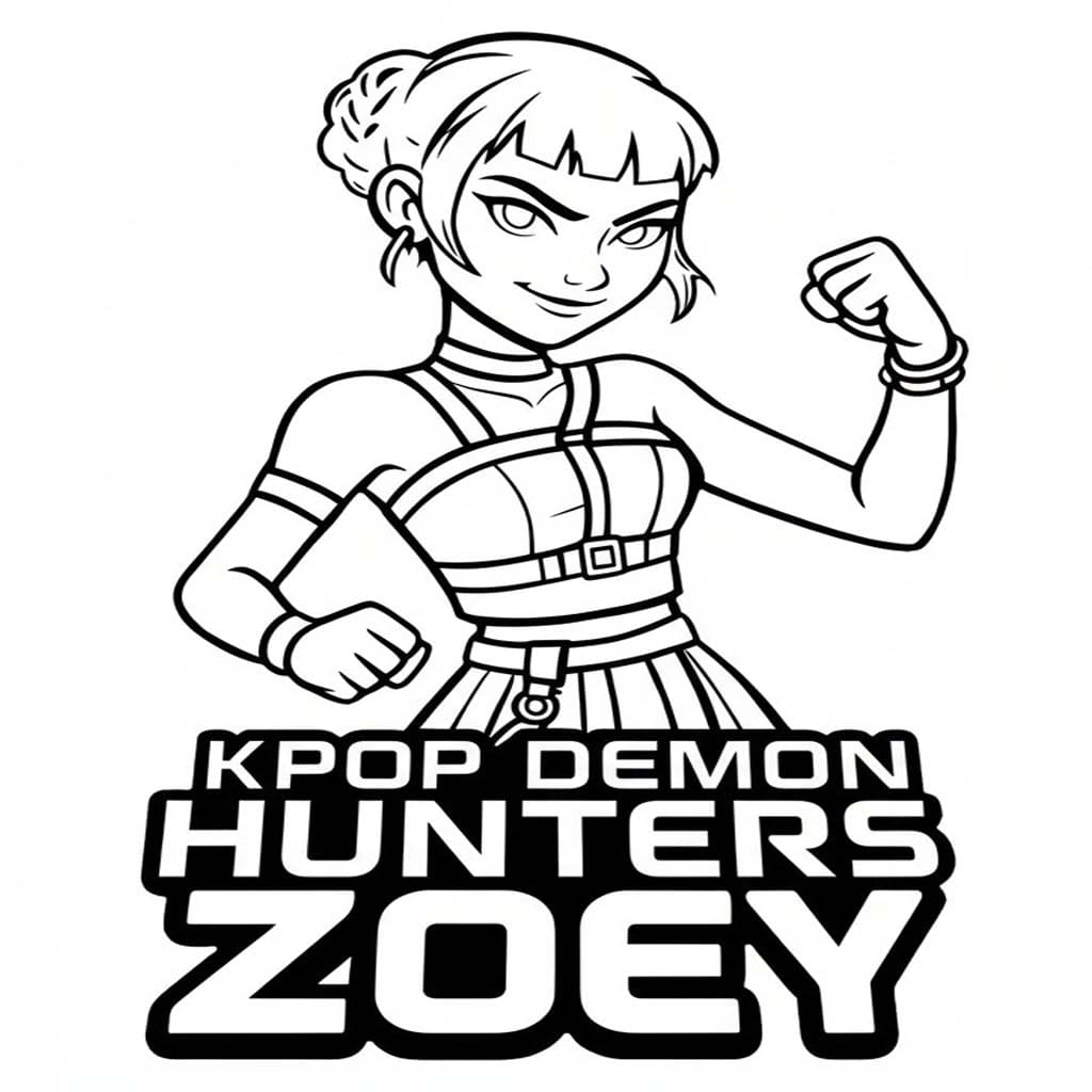 Ücretsiz Yazdırılabilir Zoey Boyama Sayfası