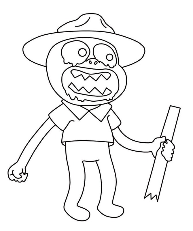 Ücretsiz Yazdırılabilir Zoonomaly Boyama Sayfası