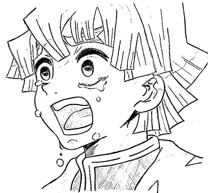 Ücretsiz Zenitsu Agatsuma Boyama Sayfası