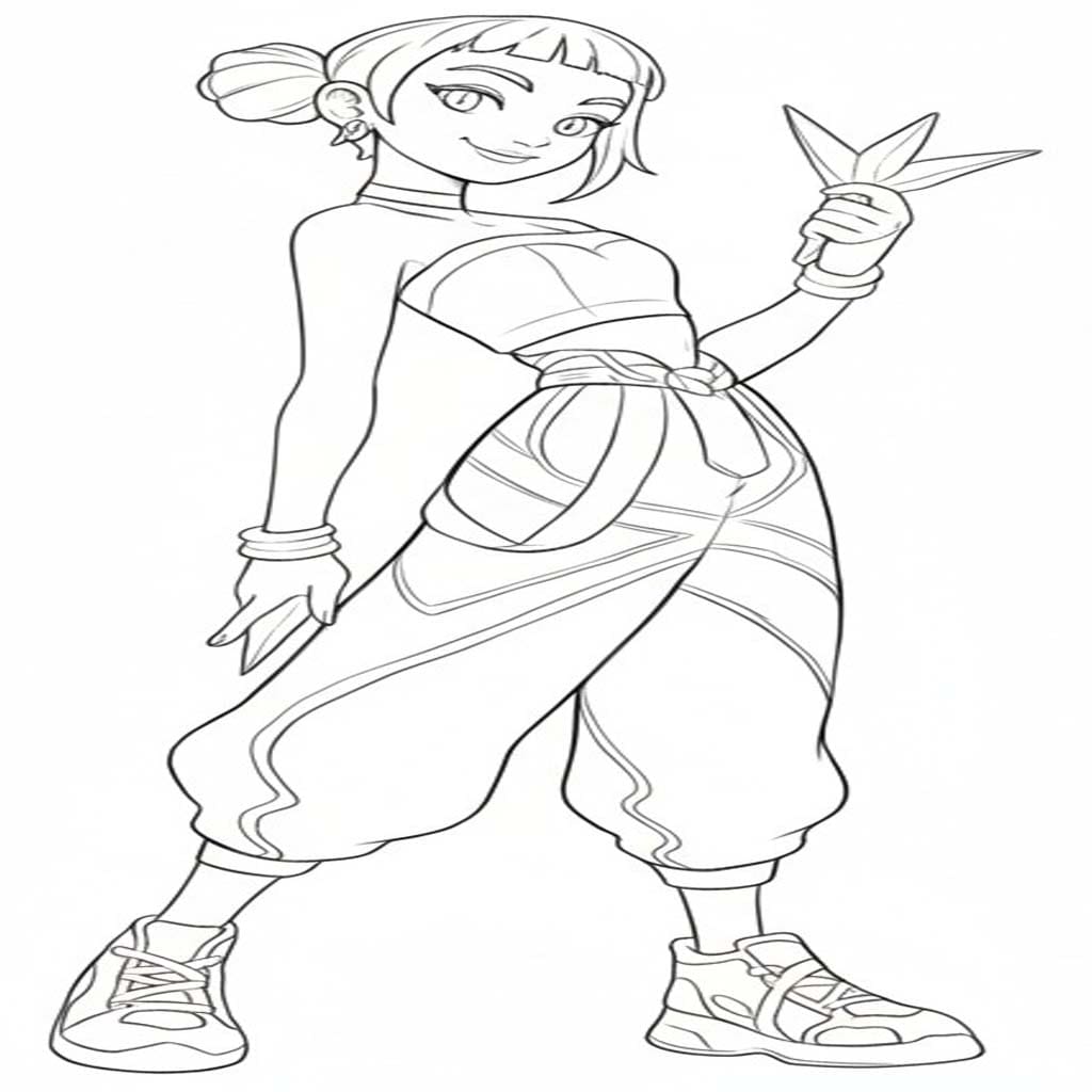 Ücretsiz Zoey Boyama Sayfası
