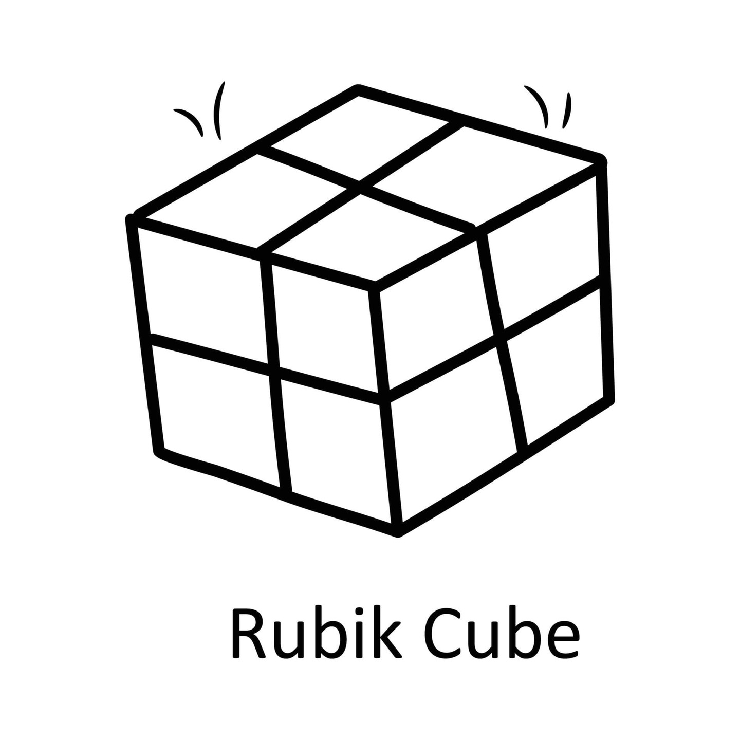 Ücretsiz yazdırılabilir Rubik Boyama Sayfası