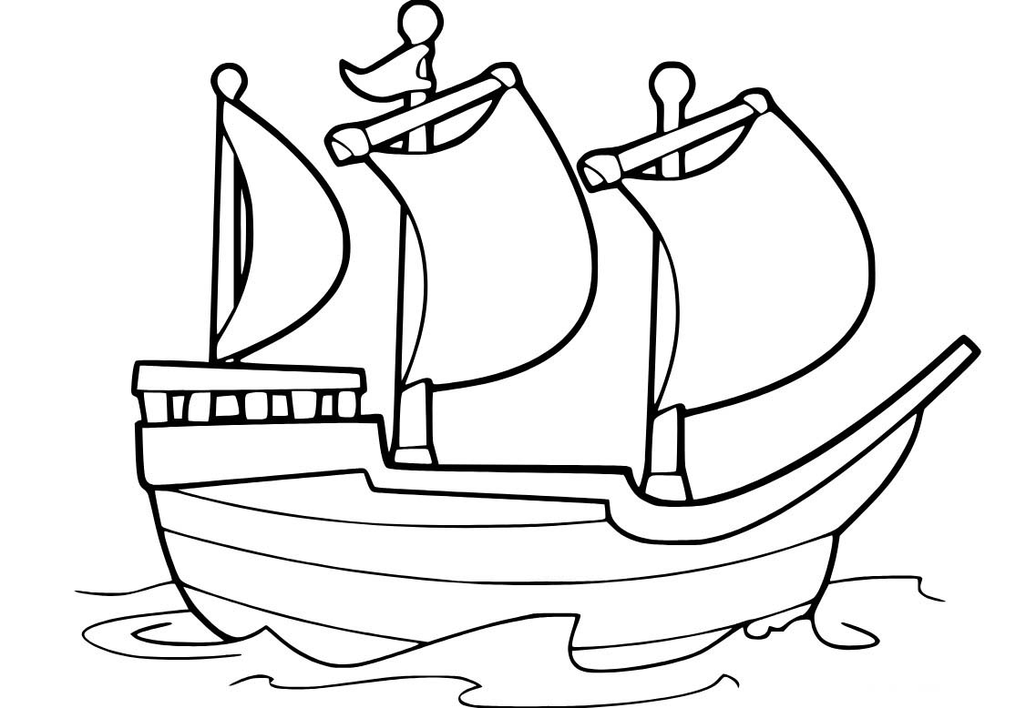 Ücretsiz yazdırılabilir Yelkenli Boyama Sayfası