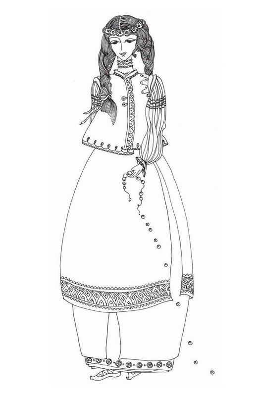 Ukrayna ücretsiz basit Boyama Sayfası