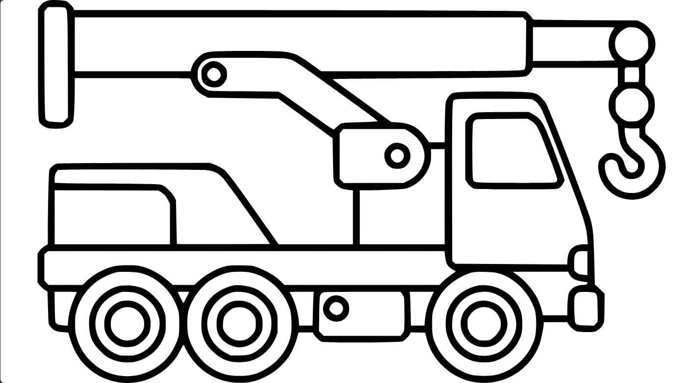 Vinç Çizimi 1 Boyama Sayfası
