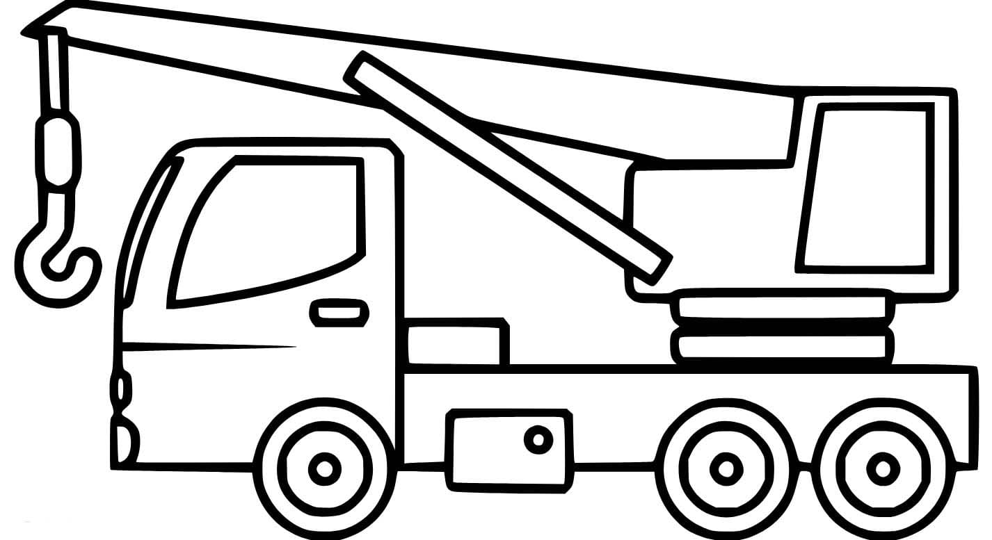 Vinç Çizimi 3 Boyama Sayfası