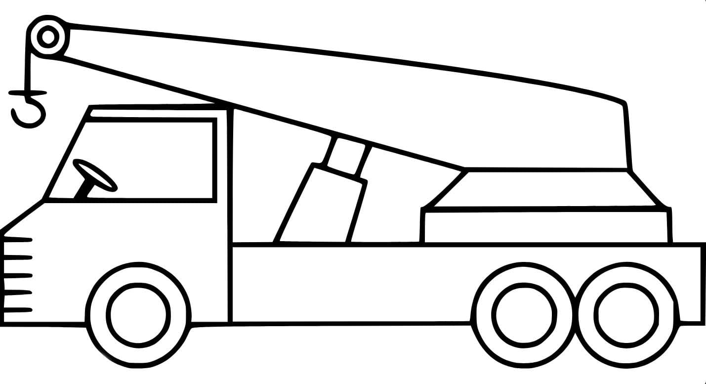 Vinç Çizimi 5 Boyama Sayfası