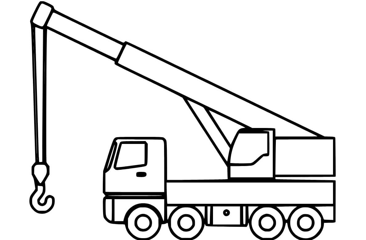 Vinç Çizimi 8 Boyama Sayfası