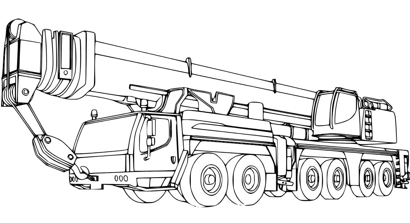 Vinç çocuklar için Normal Boyama Sayfası