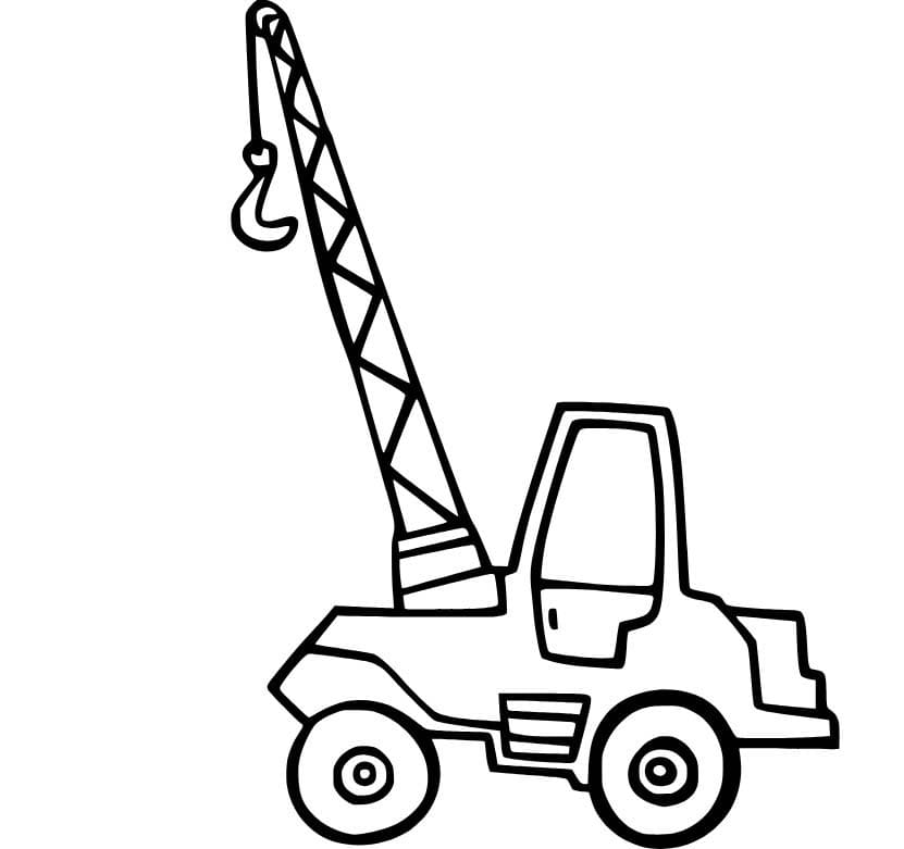 Vinç çocuklar için Boyama Sayfası