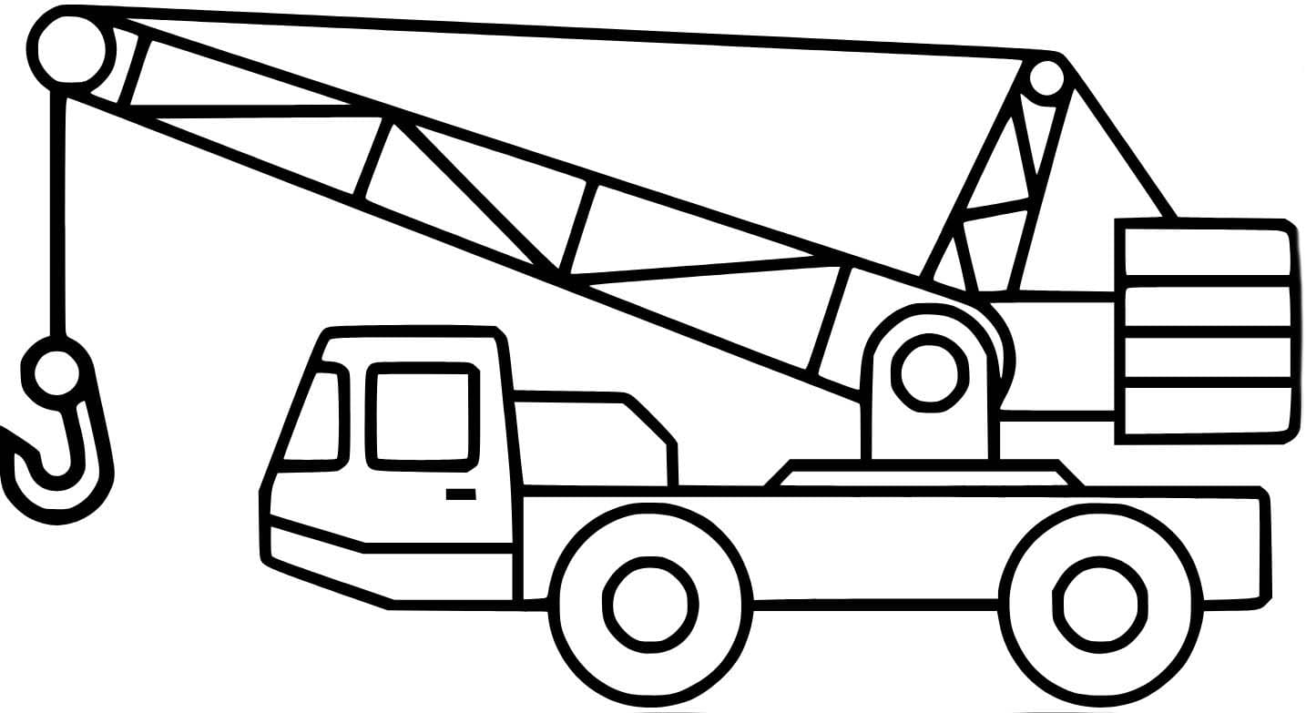 Vinç yazdırılabilir Boyama Sayfası