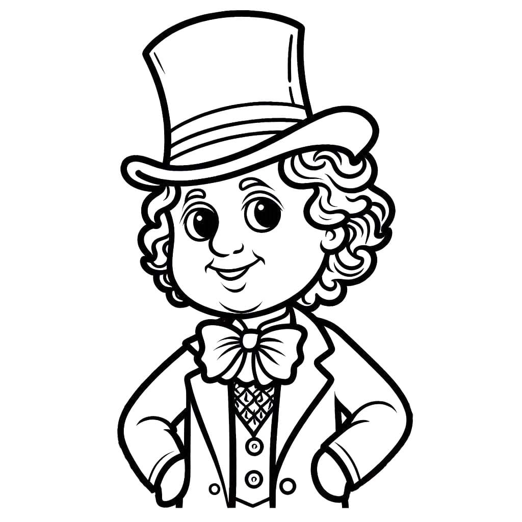 Wonka'yı çiz 3 Boyama Sayfası