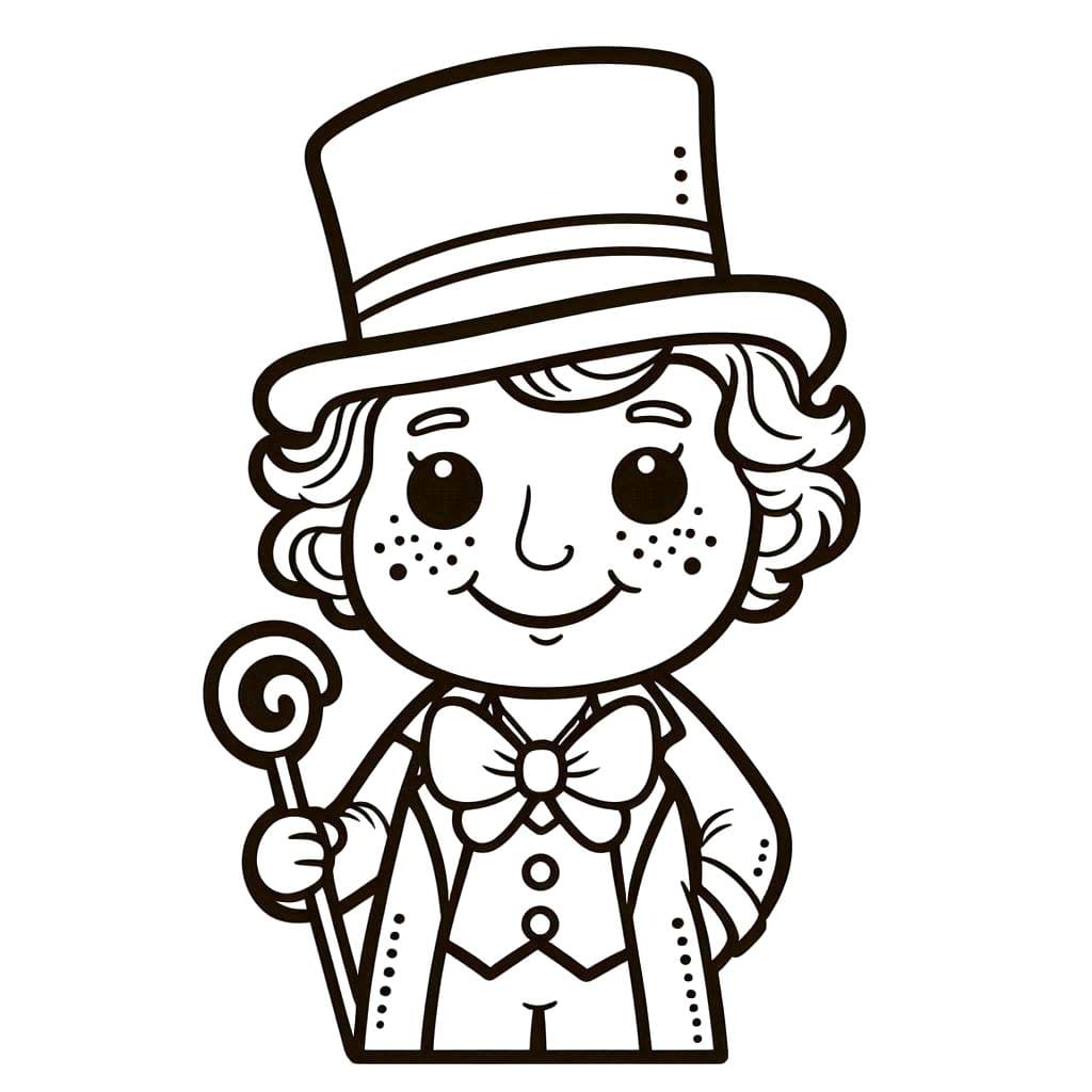 Wonka'yı çiz 4 Boyama Sayfası
