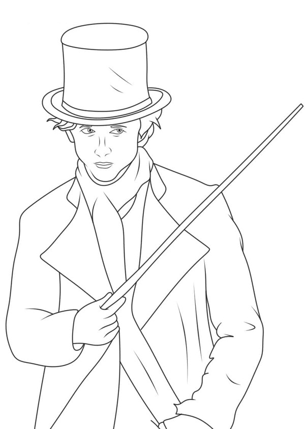 Wonka'yı ücretsiz çiz Boyama Sayfası