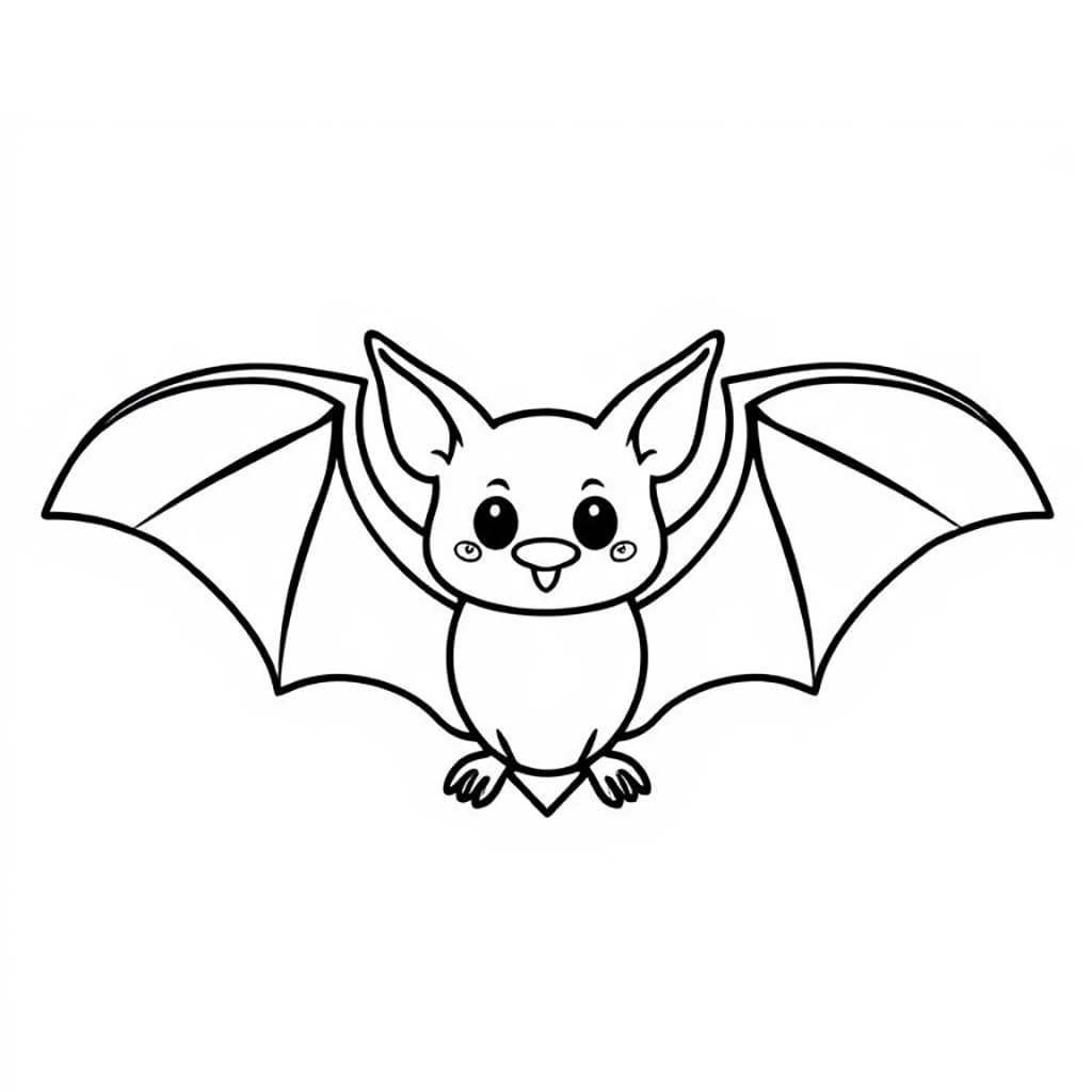 Yarasa çocuklar için ücretsiz yazdırılabilir
