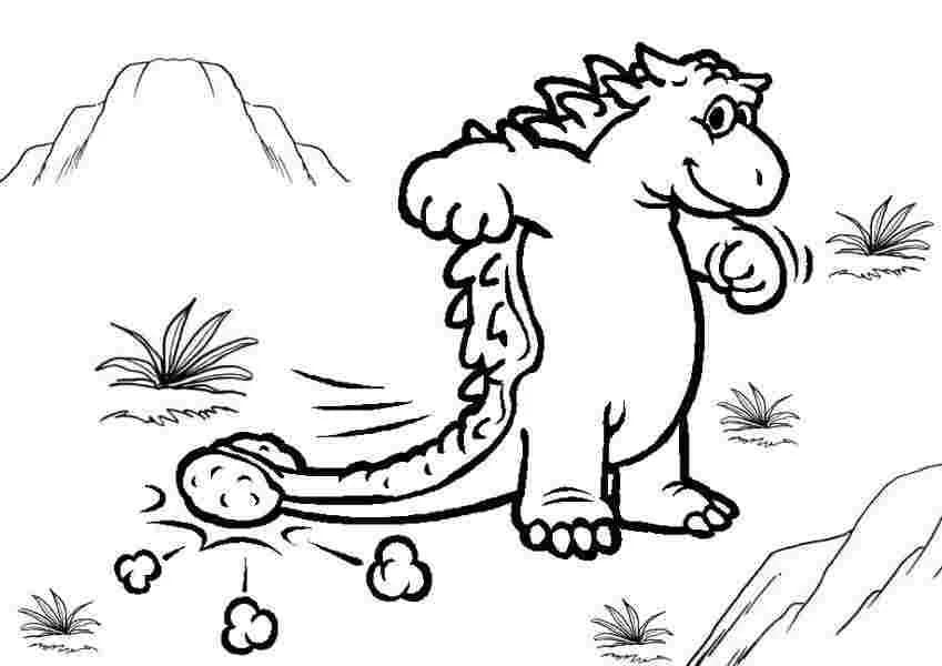 Yazdırılabilir Ankylosaurus resim Boyama Sayfası