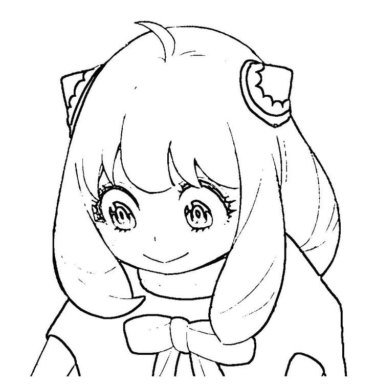 Yazdırılabilir Anya Boyama Sayfası