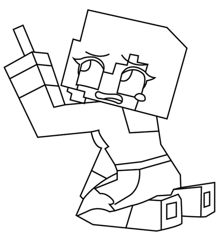 Yazdırılabilir Aphmau resim Boyama Sayfası