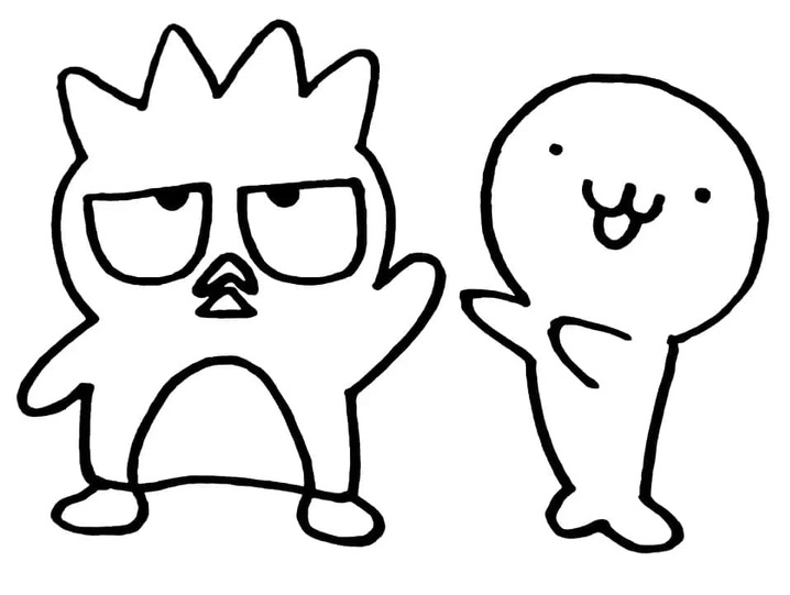 Yazdırılabilir Badtz-Maru Boyama Sayfası