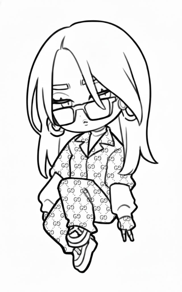 Yazdırılabilir Billie Eilish Boyama Sayfası