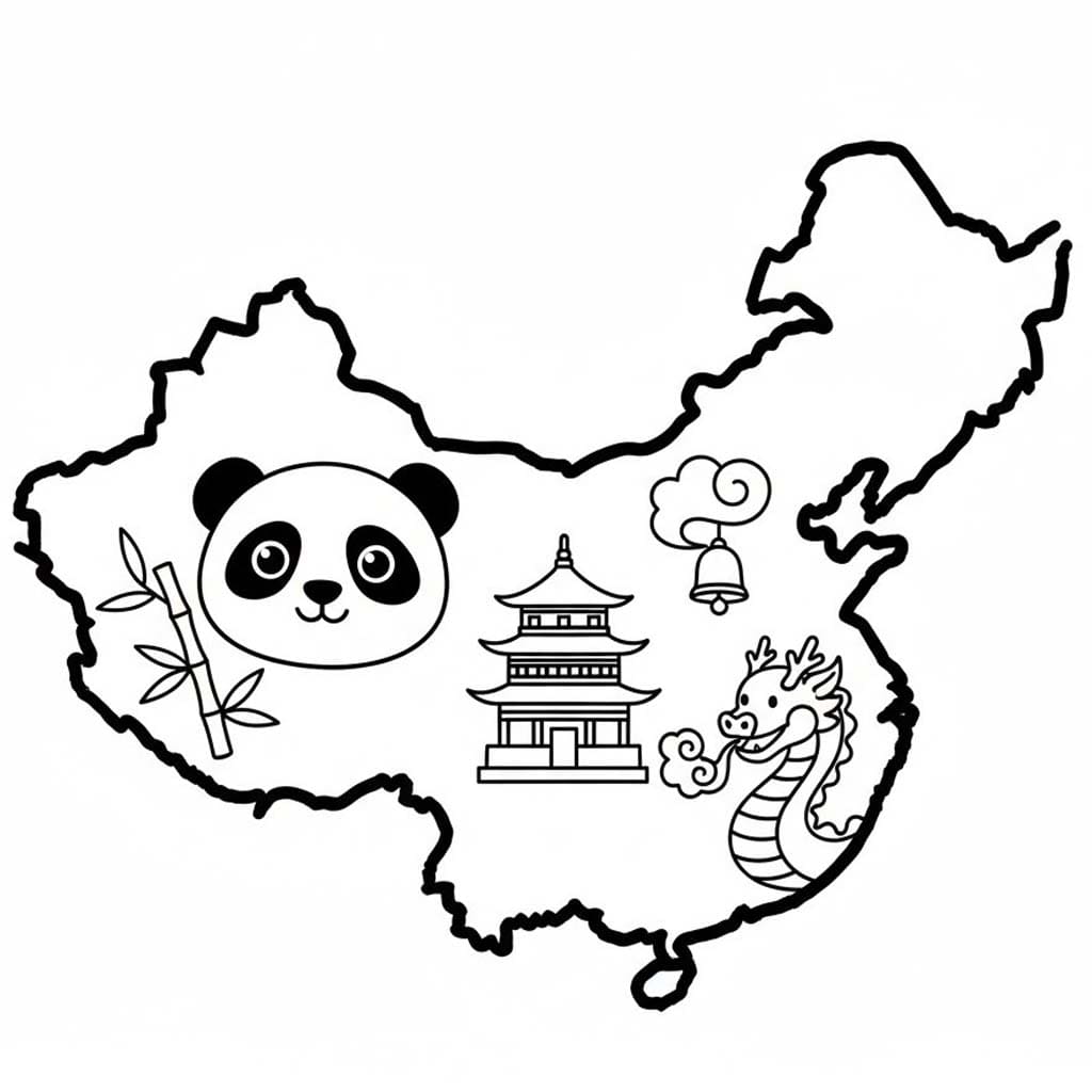 Yazdırılabilir Çin Boyama Sayfası
