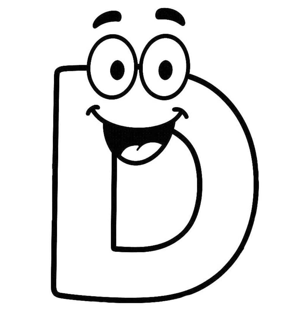 Yazdırılabilir D Harfi Görüntü