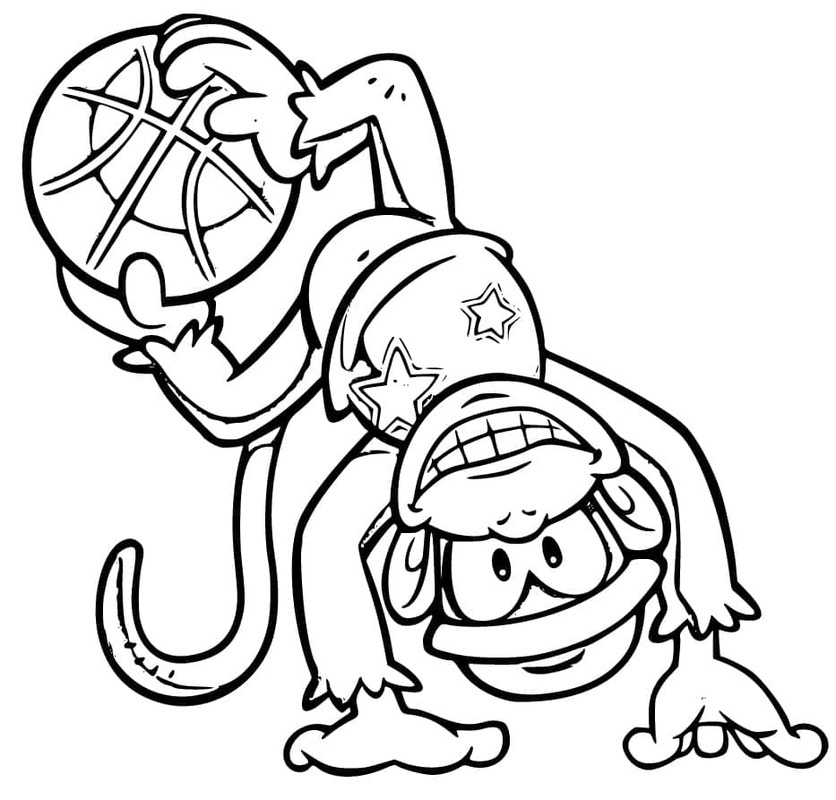 Yazdırılabilir Diddy Kong Çizim Boyama Sayfası