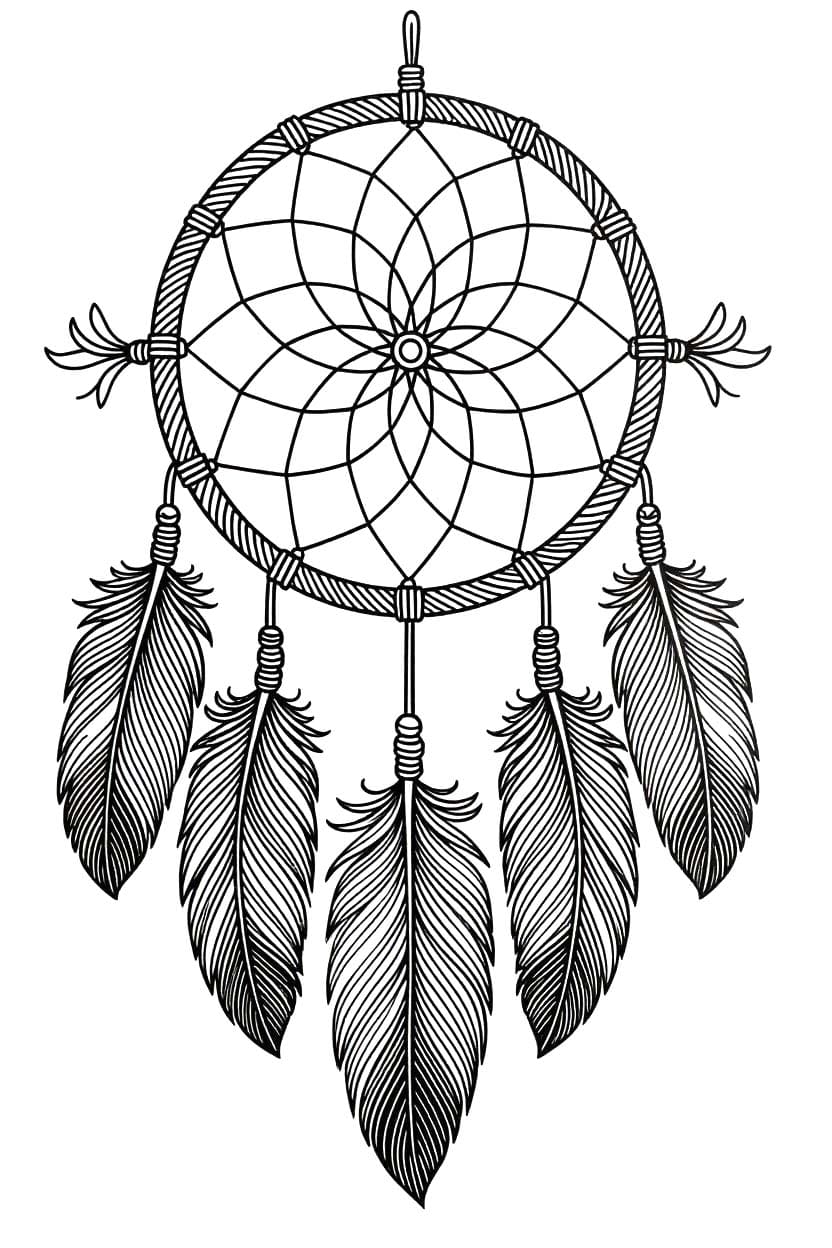 Yazdırılabilir Düş Kapanı Çizim Boyama Sayfası