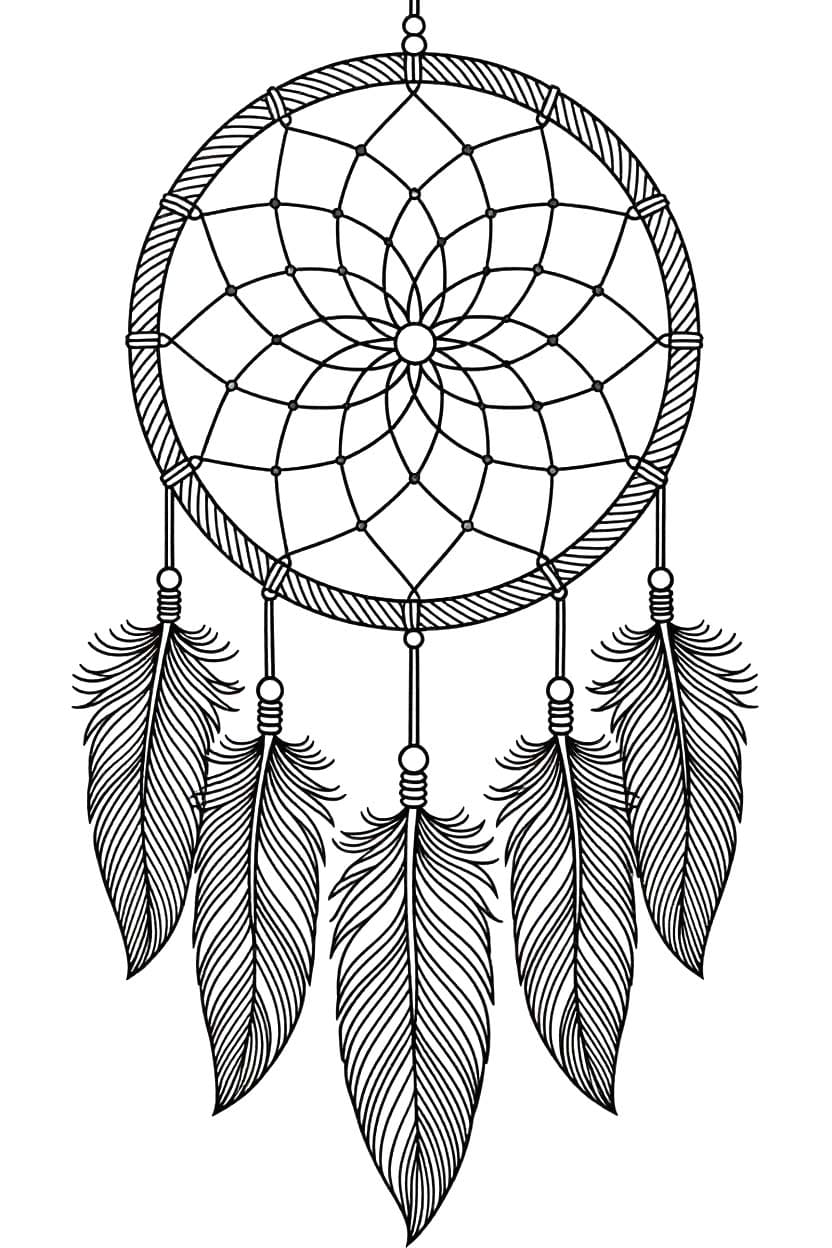 Yazdırılabilir Düş Kapanı resim Boyama Sayfası