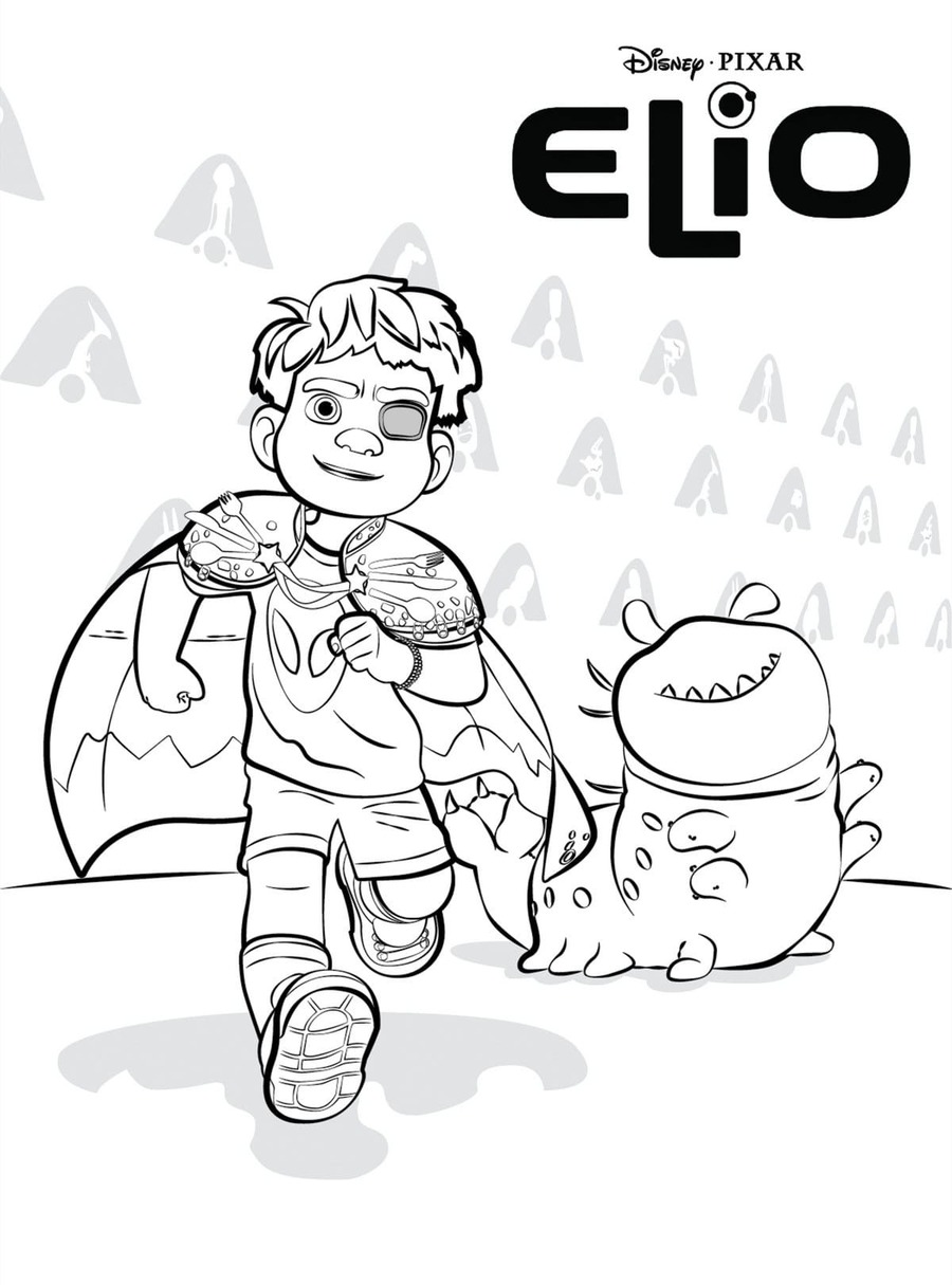 Yazdırılabilir Elio Boyama Sayfası