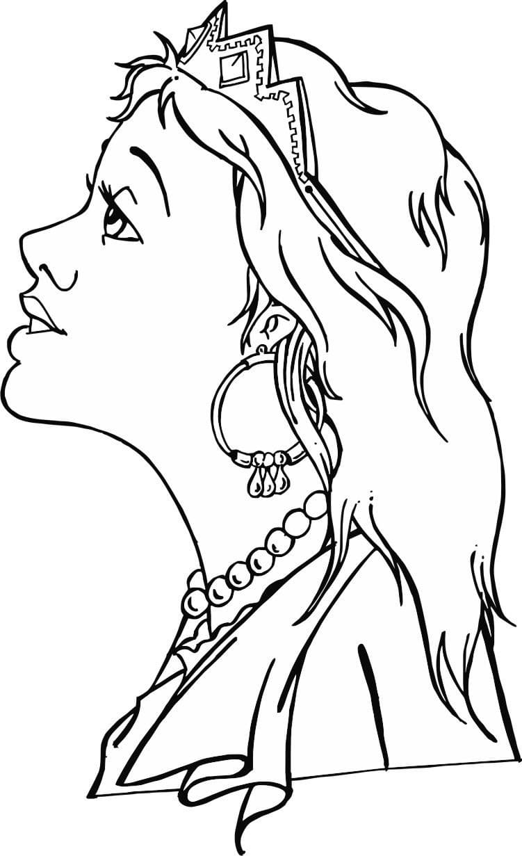 Yazdırılabilir Ester Boyama Sayfası