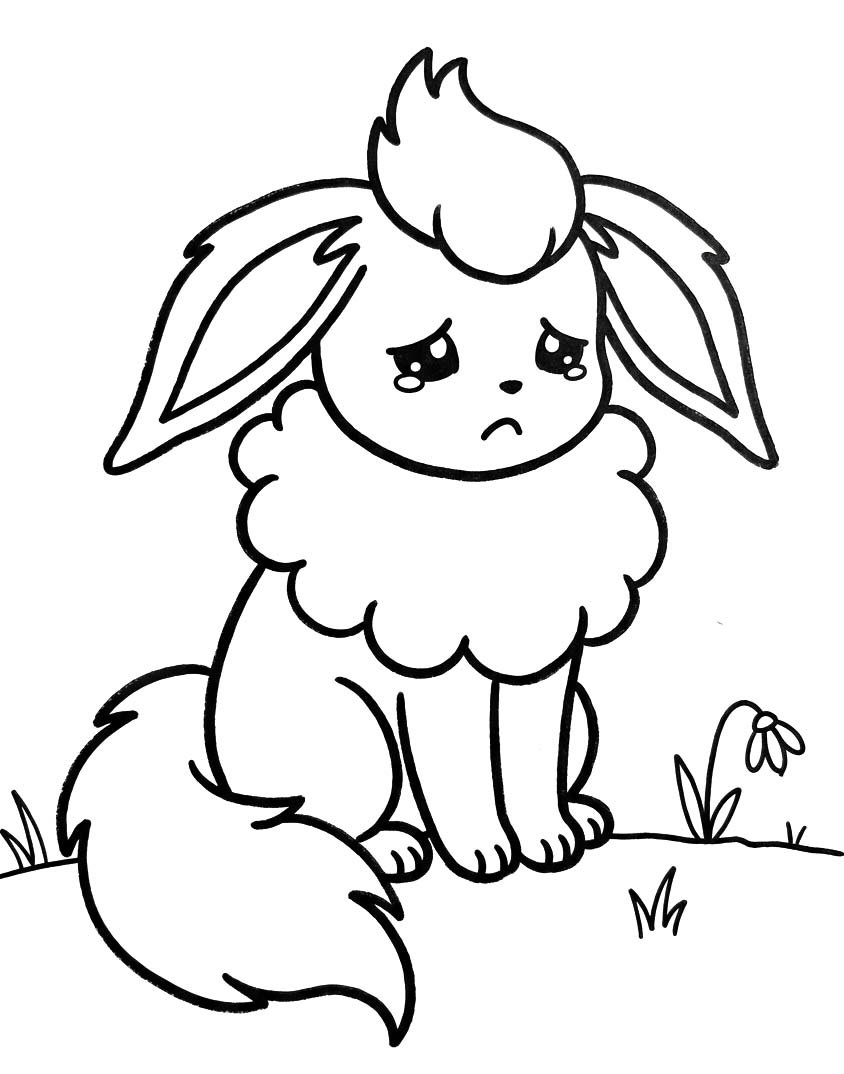 Yazdırılabilir Flareon resim Boyama Sayfası