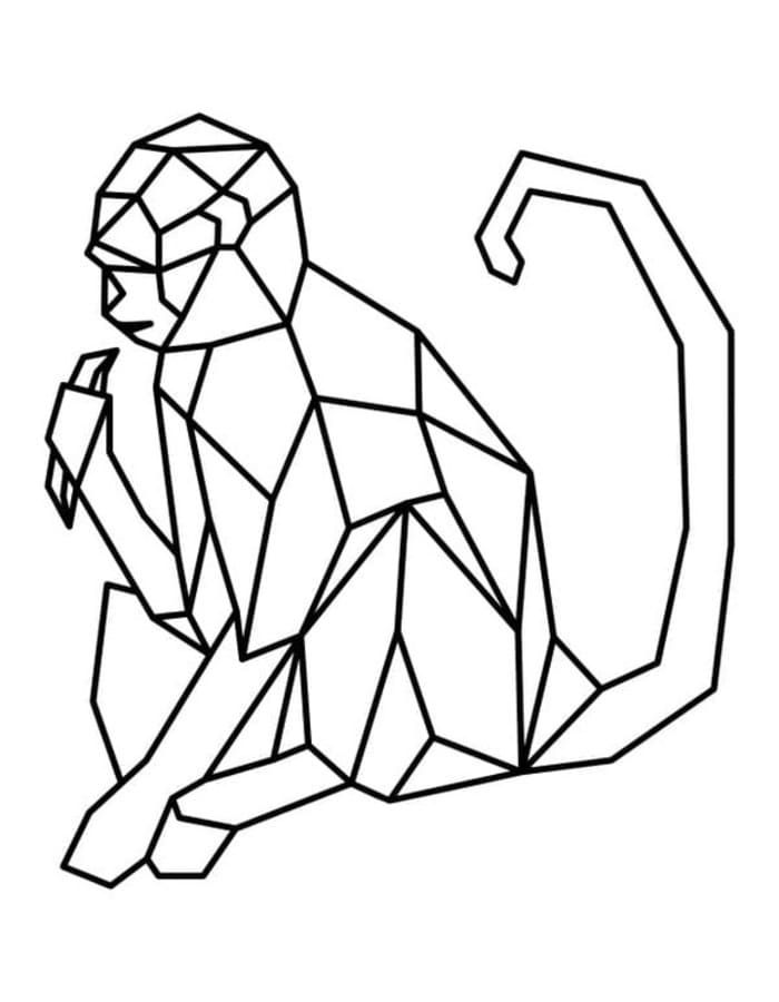 Yazdırılabilir Geometrik Çizim Boyama Sayfası