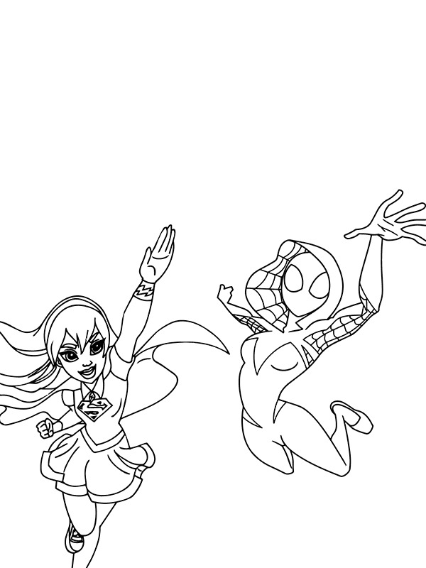 Yazdırılabilir Ghost Spider Boyama Sayfası