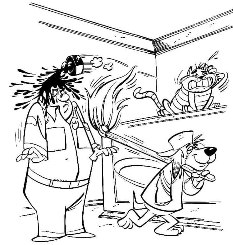 Yazdırılabilir Hong Kong Phooey Boyama Sayfası