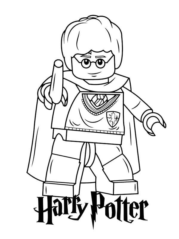 Yazdırılabilir Lego Harry Potter Çizim Boyama Sayfası
